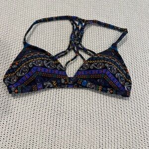 Colorful Patterned Bikini Top